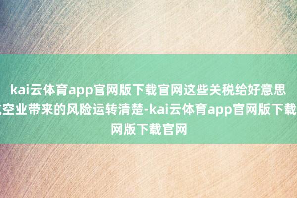 kai云体育app官网版下载官网这些关税给好意思国航空业带来的风险运转清楚-kai云体育app官网版下载官网