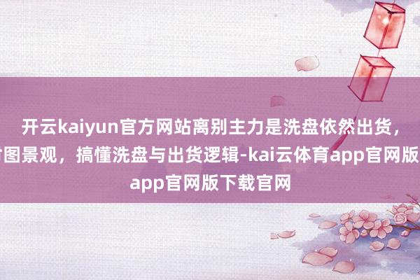 开云kaiyun官方网站离别主力是洗盘依然出货，四种分时图景观，搞懂洗盘与出货逻辑-kai云体育app官网版下载官网